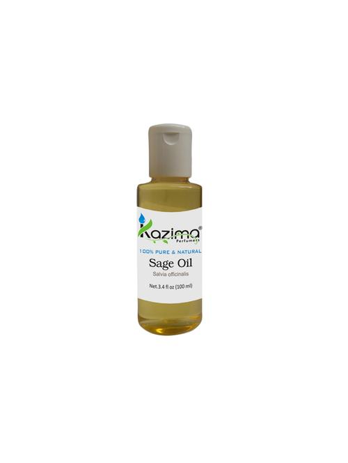 kazima sage essential oil (100ml) 100% pure natural & undiluted for skin care & hair treatment - 14168117 - Very Small Image - 1