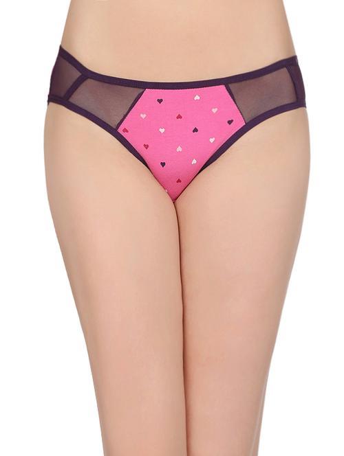pink cotton blend bikini panty - 14168409 - Very Small Image - 1