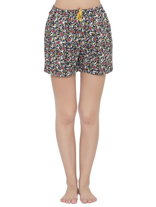 printed grey cotton short - 14168453 - Very Small Image - 1
