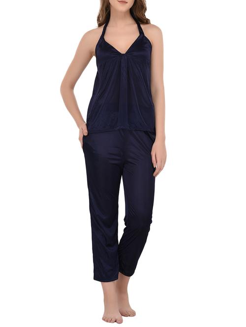 halter neck top with pajama set - 14168523 - Very Small Image - 1