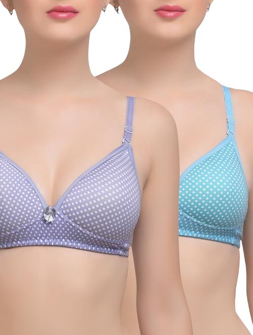 set of 2 bow patch bra - 14170728 - Very Small Image - 1