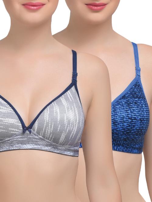 set of 2 bow patch bra - 14170736 - Very Small Image - 1