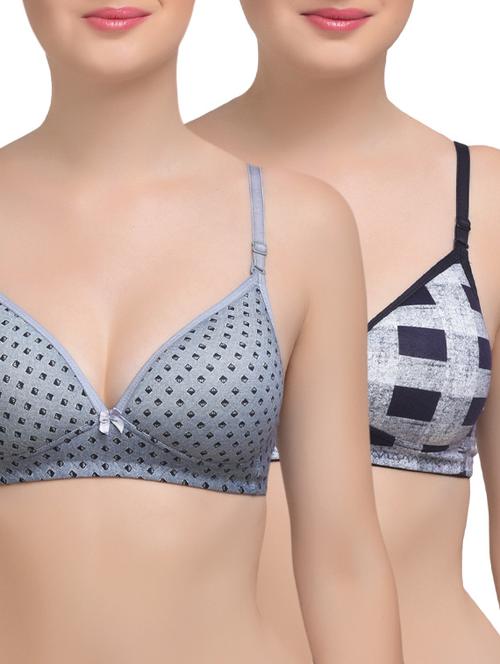 set of 2 bow patch bra - 14170742 - Very Small Image - 1