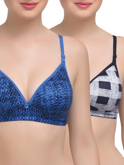 set of 2 bow patch bra - 14170747 - Very Small Image - 1