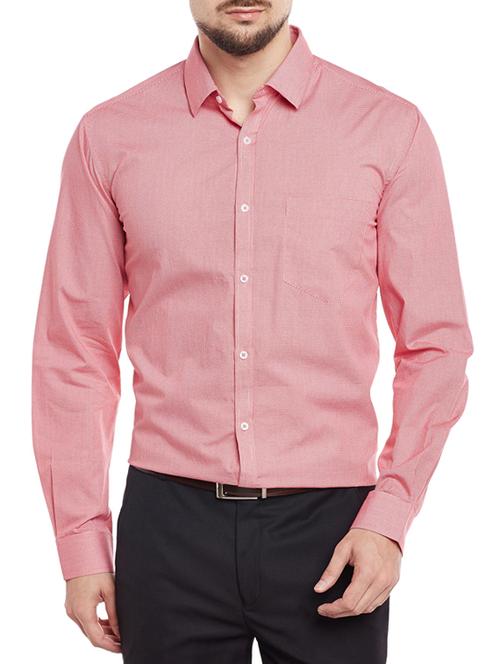 red cotton formal shirt - 14170951 - Very Small Image - 1