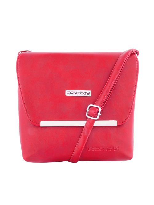 pink leatherette regular sling bag - 14172646 - Very Small Image - 1