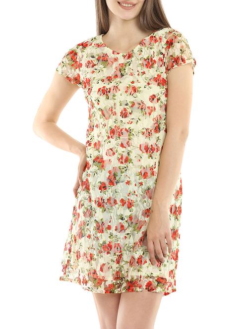 yellow printed nylon dress - 14175752 - Very Small Image - 1