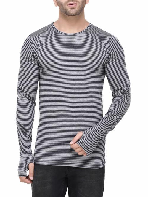 grey cotton t-shirt - 14177690 - Very Small Image - 1