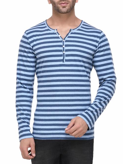 blue cotton t-shirt - 14177701 - Very Small Image - 1