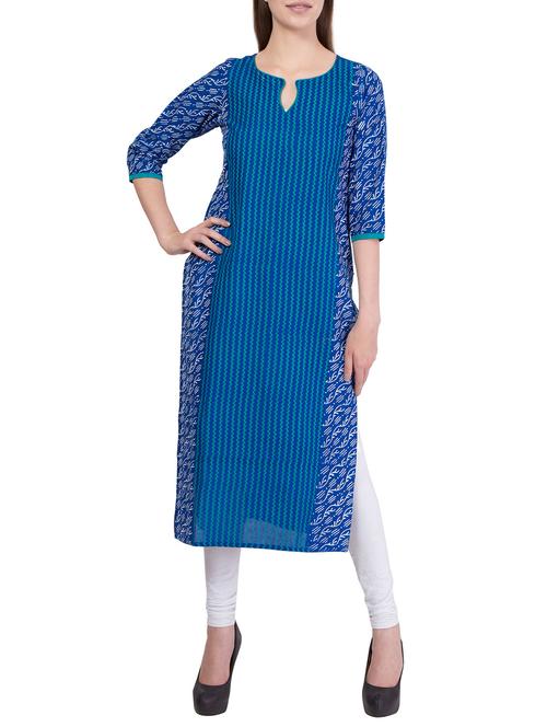 women's straight kurta - 14178785 - Very Small Image - 1