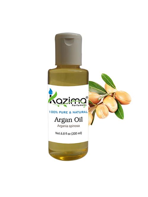 kazima argan moroccan cold pressed carrier (200ml) pure natural used for anti hair fall control, massage, skin & acne - 14180017 - Very Small Image - 1