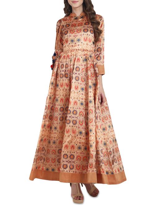 angrakha kurta with tassels - 14180130 - Very Small Image - 1