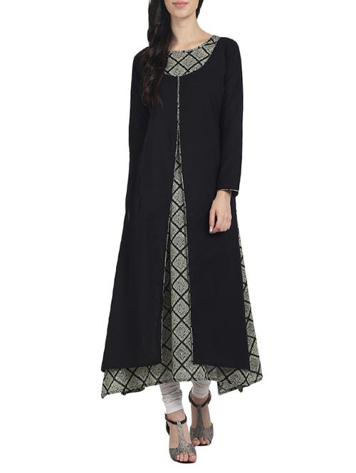 layered printed kurta - 14180148 - Very Small Image - 1