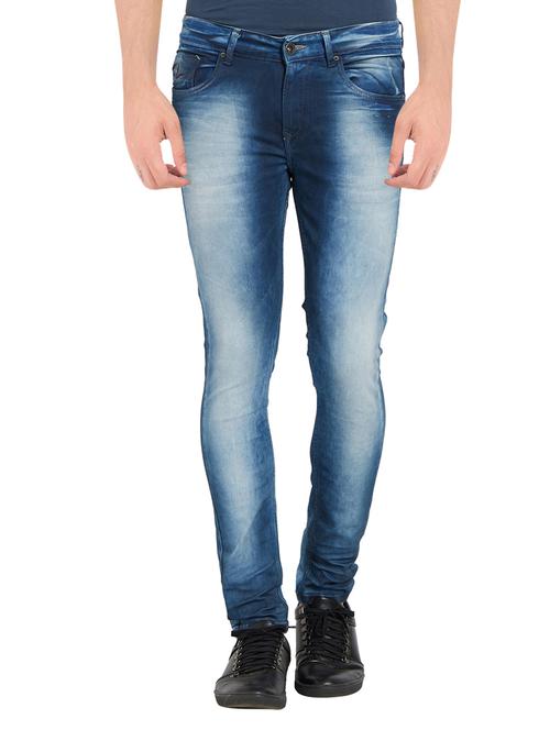 blue heavy washed jeans - 14181502 - Very Small Image - 1