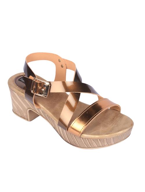 gold back strap sandal - 14182364 - Very Small Image - 1