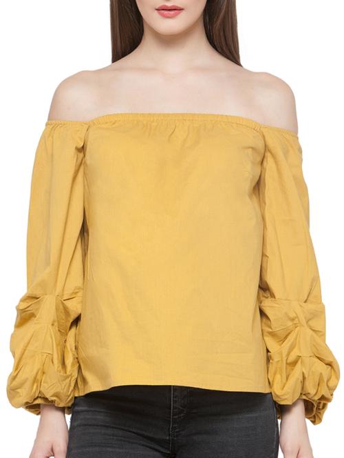 elasticated off shoulder top - 14183503 - Very Small Image - 1