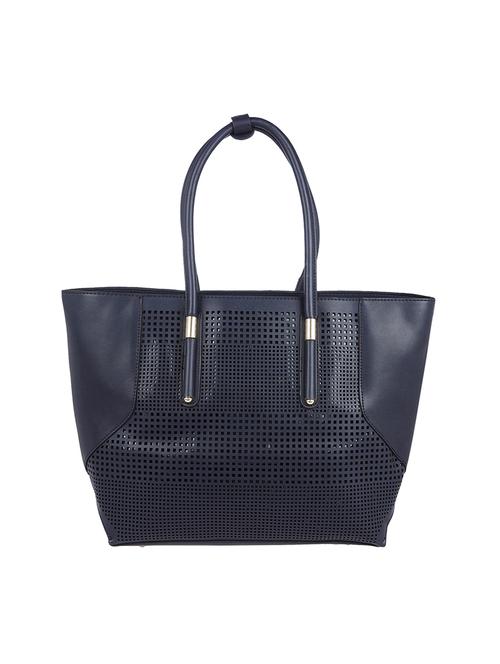 black leatherette regular handbag - 14184000 - Very Small Image - 1