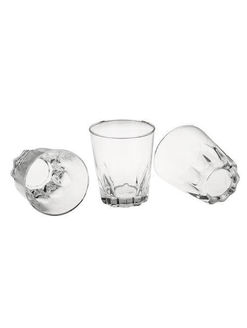 somil new stylish & designer baverage tumbler multipurpose clear glass (set of 6) - 14184899 - Very Small Image - 1
