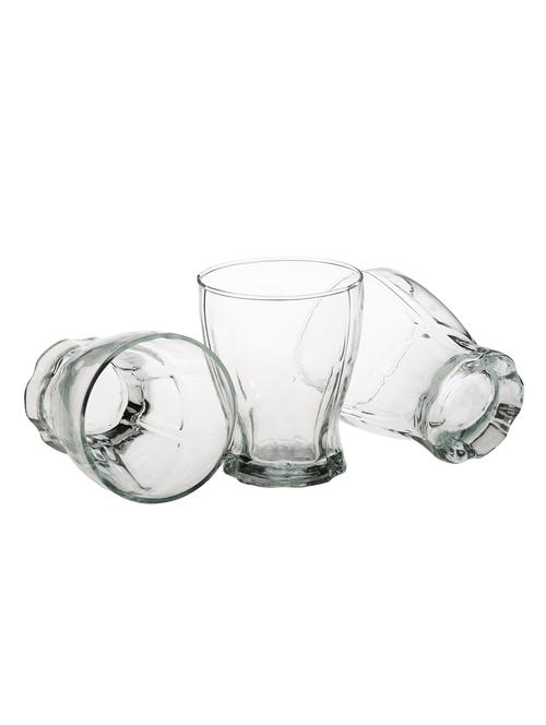 somil new stylish & designer baverage tumbler multipurpose clear glass (set of 6)-gl32 - 14184910 - Very Small Image - 1