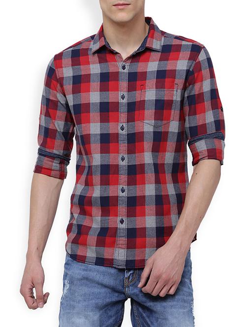 multi colored cotton casual shirt - 14189271 - Very Small Image - 1