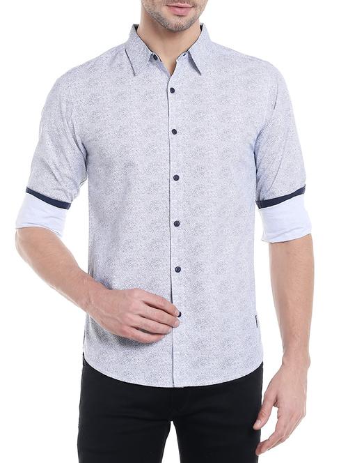 white cotton casual shirt - 14191582 - Very Small Image - 1