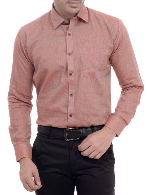 red cotton casual shirt - 14193116 - Very Small Image - 1
