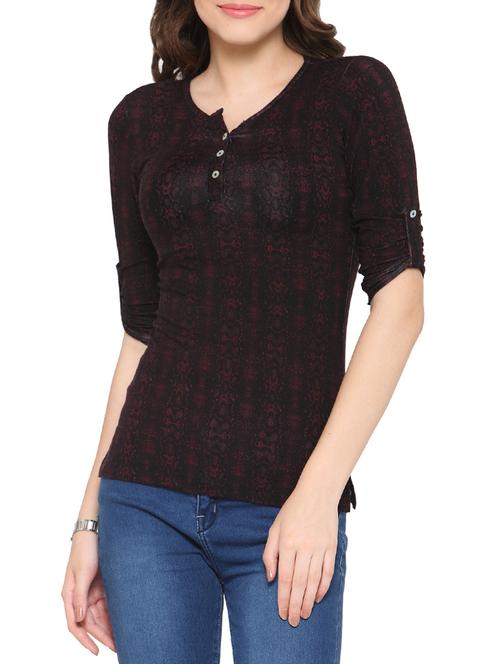 roll up sleeved henley top - 14193836 - Very Small Image - 1