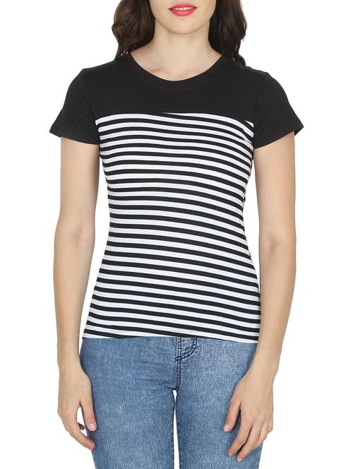 black poly cotton top - 14194972 - Very Small Image - 1