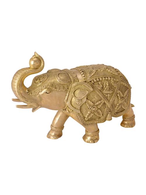decorative handicraft statue of elephant - 14198371 - Very Small Image - 1