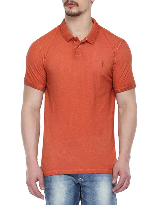 orange cotton t-shirt - 14204673 - Very Small Image - 1