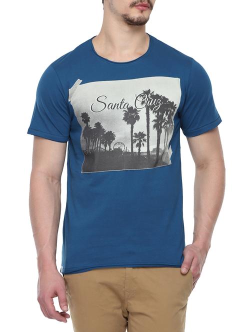 blue cotton t-shirt - 14204682 - Very Small Image - 1