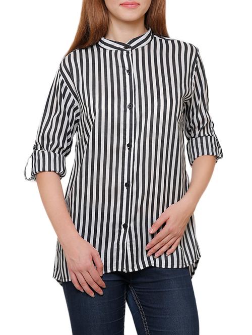 black cotton regular shirt - 14206281 - Very Small Image - 1