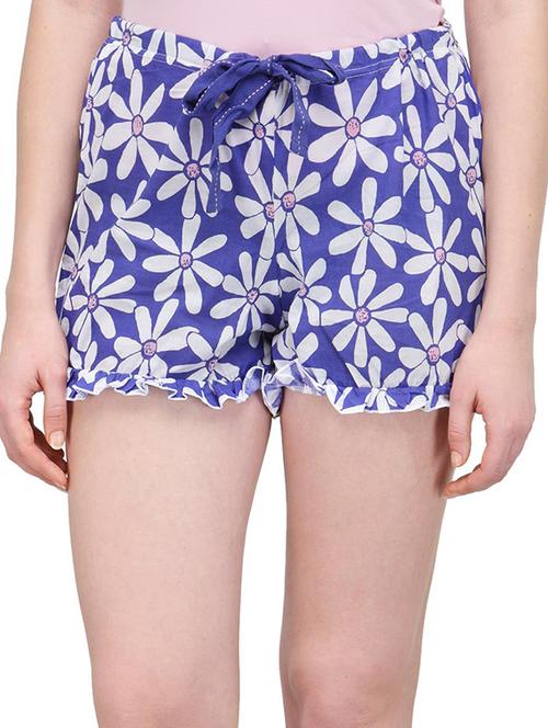blue printed cotton short - 14206283 - Very Small Image - 1