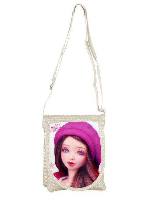 white cotton sling bag - 14206400 - Very Small Image - 1