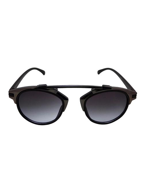 fashblush chic round gun-metal metallic gradient sunglasses for unisex - 14206421 - Very Small Image - 1
