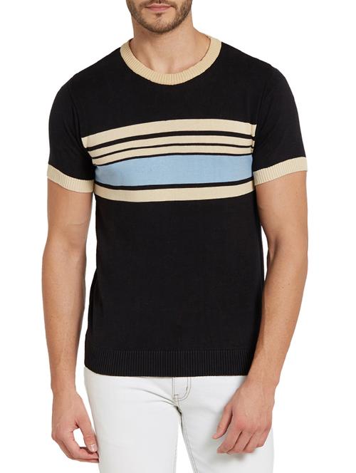 black cotton t-shirt - 14209218 - Very Small Image - 1