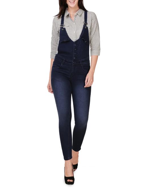 dark blue denim dungaree - 14209782 - Very Small Image - 1