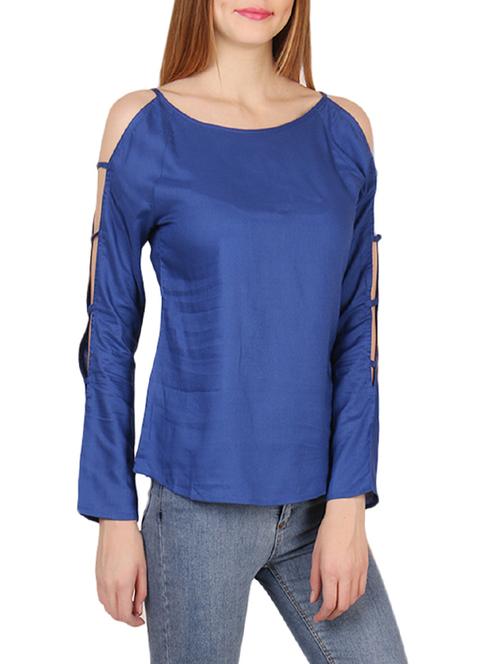 dark blue polyester top - 14210218 - Very Small Image - 1