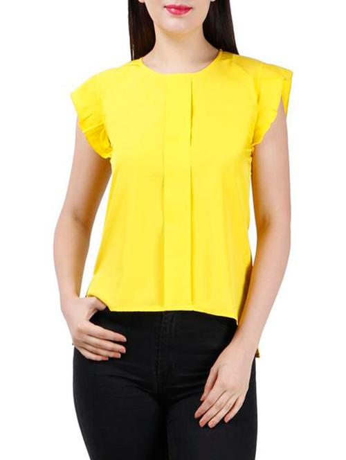 solid yellow asymmetric top - 14210298 - Very Small Image - 1