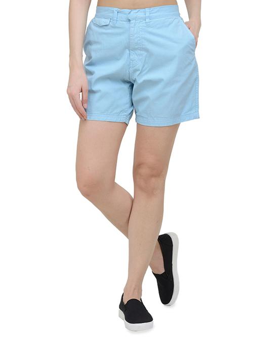 light blue cotton short - 14211204 - Very Small Image - 1