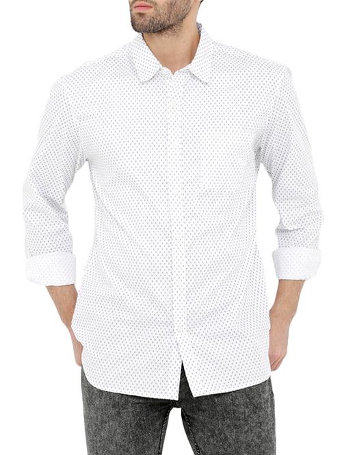 white cotton casual shirt - 14211769 - Very Small Image - 1