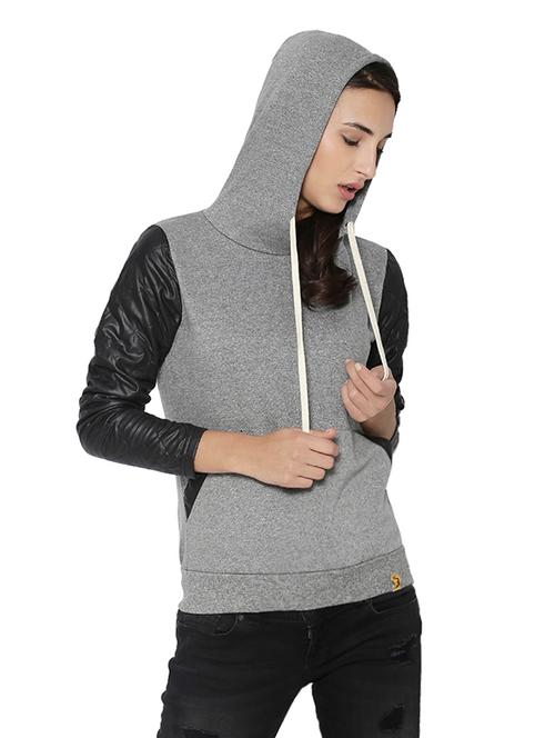 women's color block sweatshirt - 14213224 - Very Small Image - 1