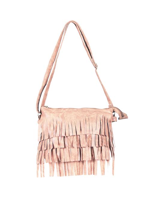 cream cotton regular sling bag - 14213342 - Very Small Image - 1