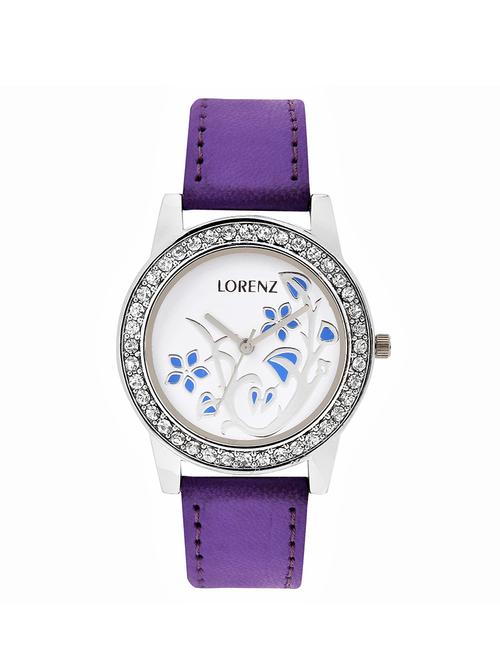 lorenz as-4 new princess purple casual analog watch for women and girls - 14213750 - Very Small Image - 1