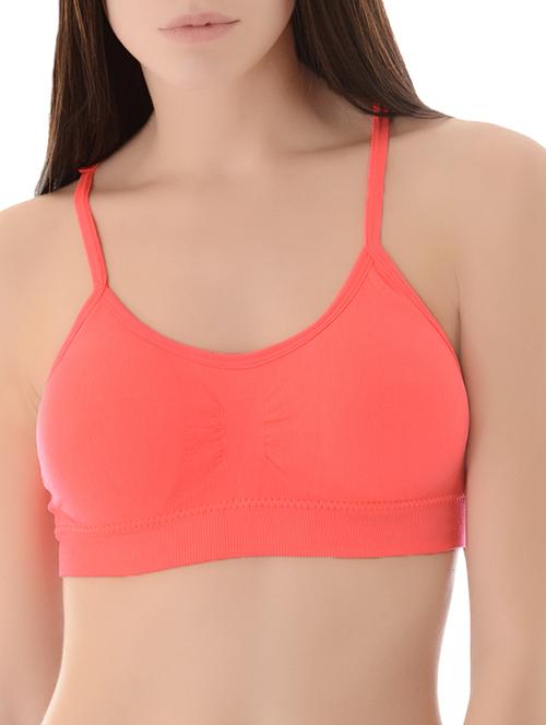 peach nylon lette bra - 14214591 - Very Small Image - 1