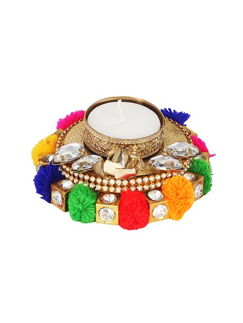 multi color tea light candle holder - 14215311 - Very Small Image - 1