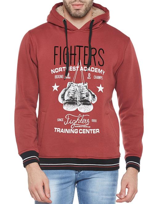 red polyester sweatshirt - 14215410 - Very Small Image - 1