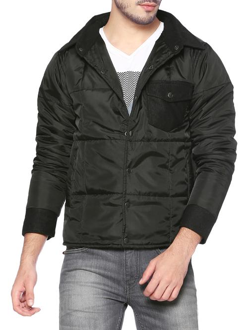 black polyester casual jacket - 14216108 - Very Small Image - 1