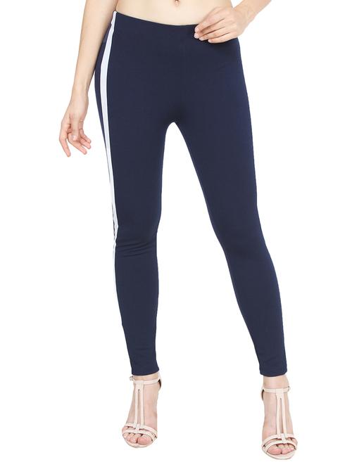 navy blue cotton jeggings - 14216325 - Very Small Image - 1