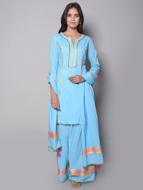 turquoise cotton set - 14216344 - Very Small Image - 1